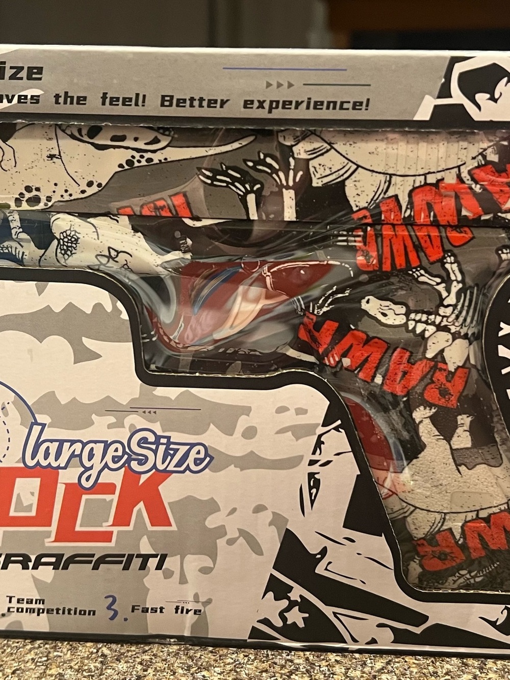 Graffiti Large-Size Toy Glock Water Bomb Gel Blaster